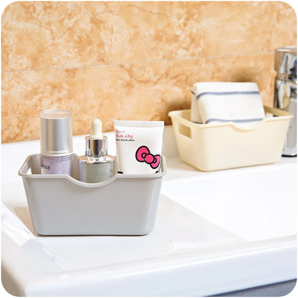 

Plastic Office Desktop Storage Boxes Makeup Organizer Storage Box Women Home Organizer Sundries Container Boxes Wholesale S*60