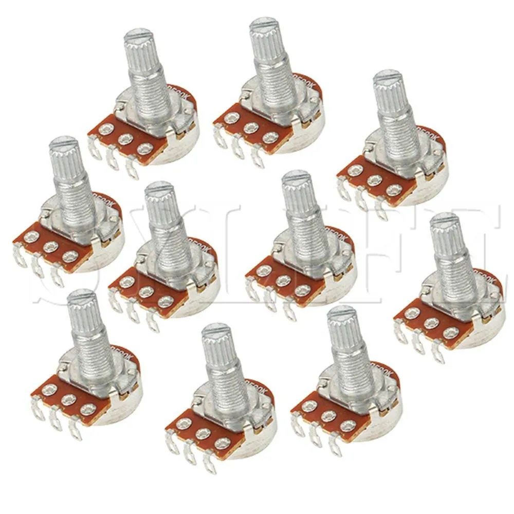 

10 x B500k Electric Guitar Control Potentiometer 18mm Shaft