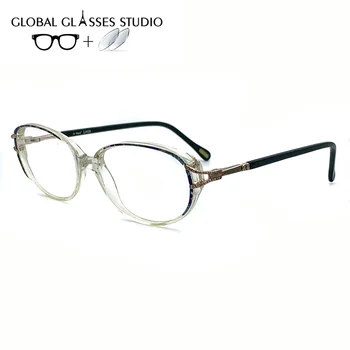 

Lady's Acetate Glasses Frame Eyewear Eyeglasses Reading Myopia Prescription Lens 1.56 Index COL.3304
