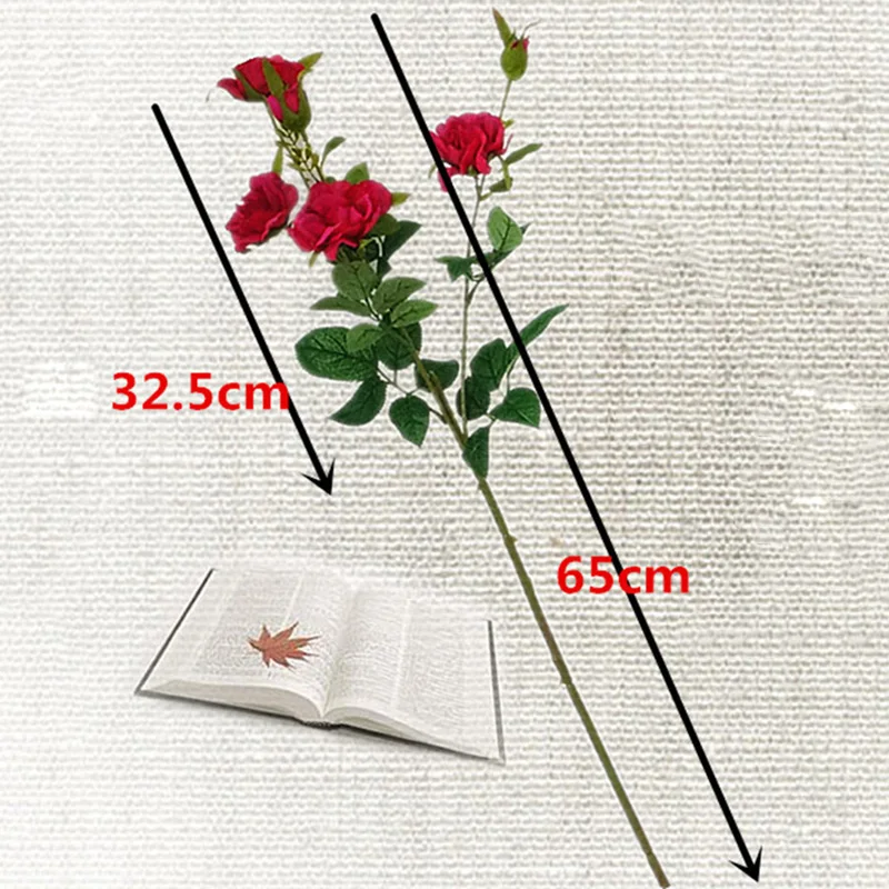 6 голов/Букет Свадебные искуственные цветы для декора яркие настоящие розы искусственные шелковые цветы невесты домашний декор для фотосъемки