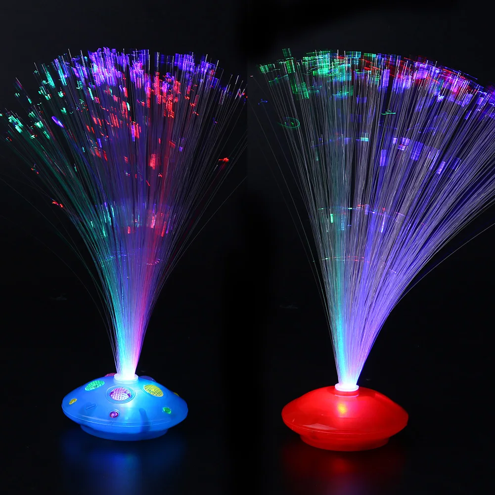 Flashing LED Gypsophila Fiber Optic Night Light Lamp Festive Decoration