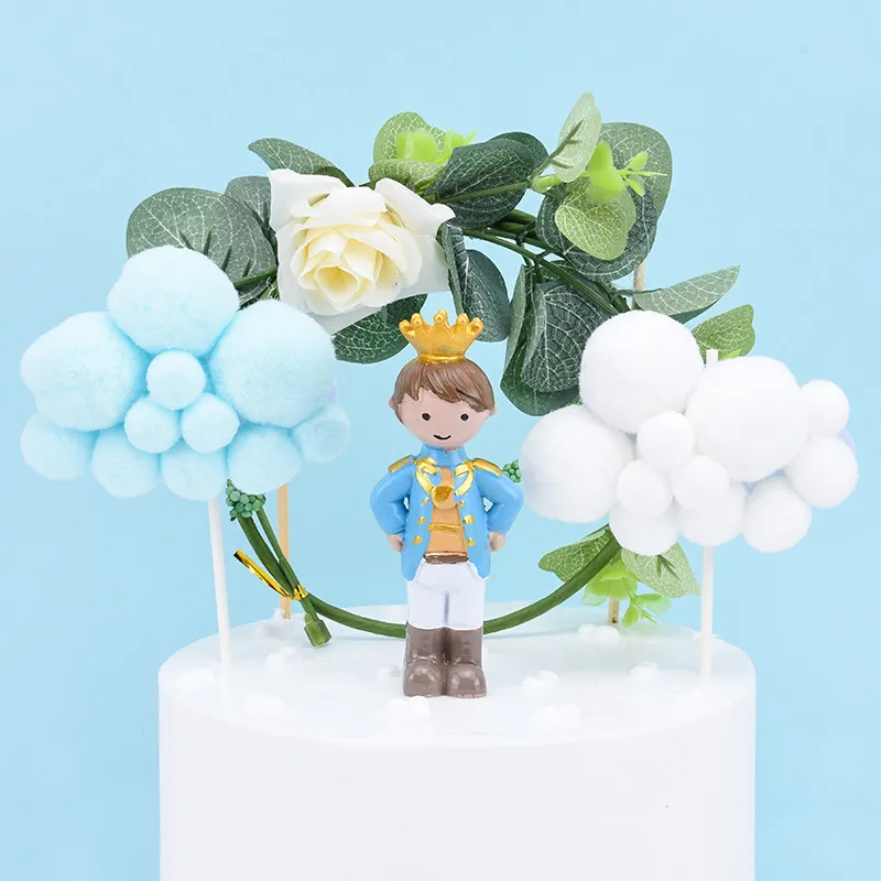 Королевская корона принц Baby Shower мальчик украшение для именинного торта десерт украшение для вечерние прекрасные подарки
