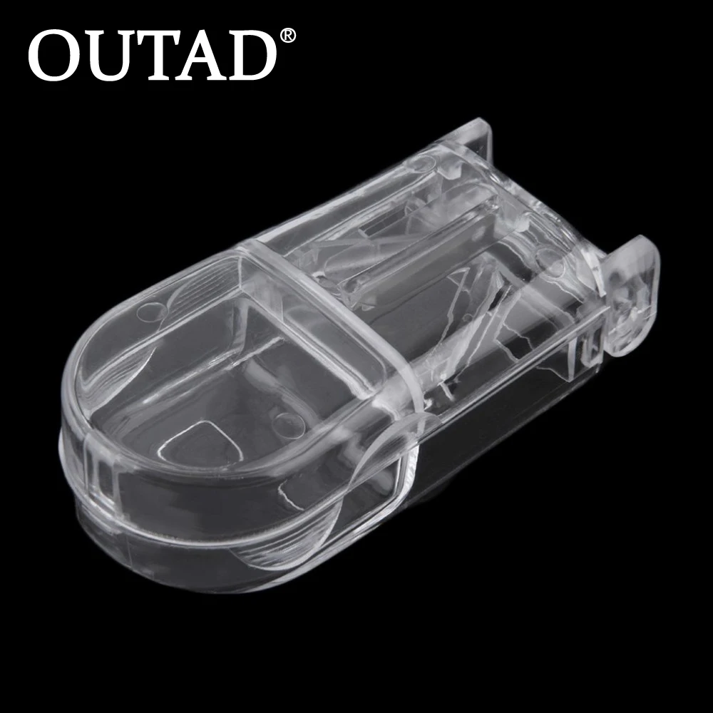 

OUTAD Useful Portable Outdoor Using Storage Box Medicine Pill Holder Tablet Cutter Splitter Color