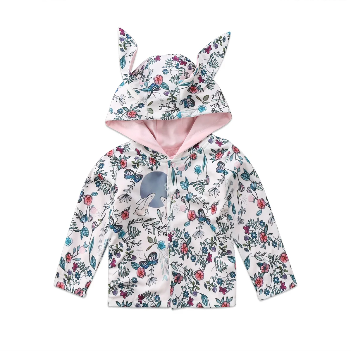 Autumn Winter Baby Kids Rabbit 3D Ear Coat Boys Toddlers Hoodies