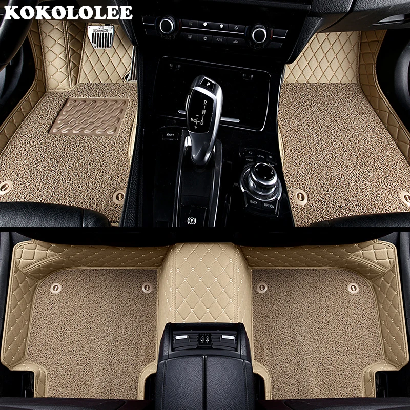 

KOKOLOLEE Custom car floor mats for Ford All Models focus 2 3 kuga ecosport explorer mondeo fiesta mustang car accessories