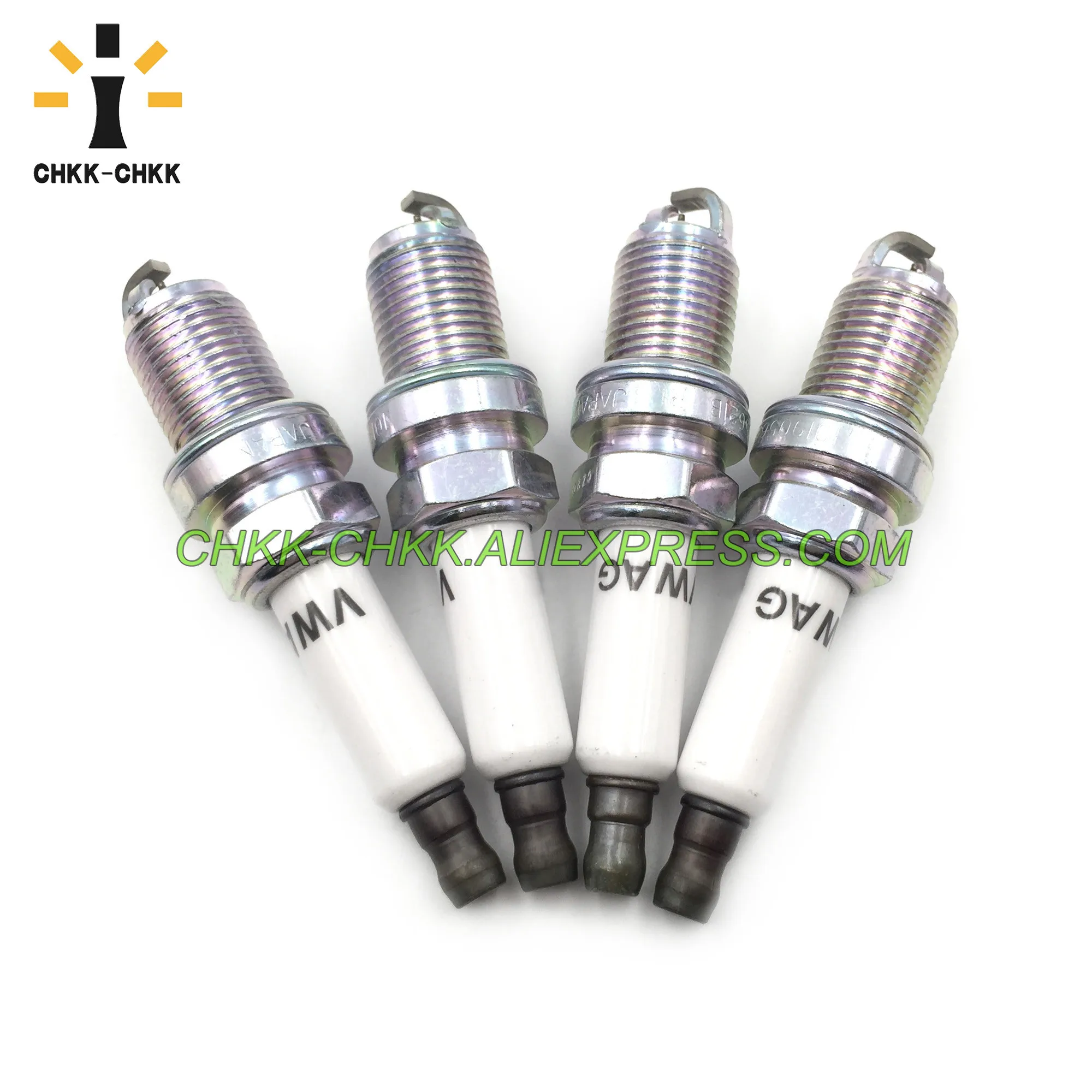 

4PCS CHKK-CHKK Laser Iridium POWER SPARK PLUGS 101905621B PFR6W-T*G for Audi A5 A6 A8 Q7 4.0L for Volkswagen Toua*reg 7LA
