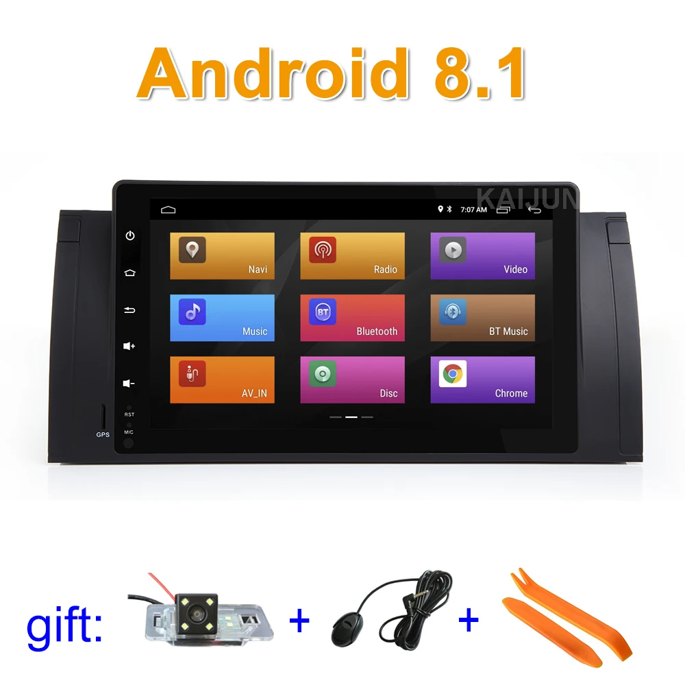 

9" Android 9 Car DVD multimedia Stereo Radio GPS for BMW E39 E53 M5 with WiFi BT