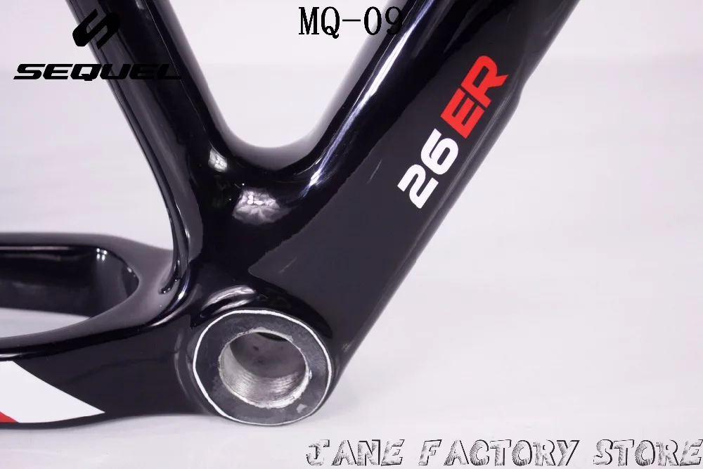 MQ09 Sequel брендовая углеродная mtb велосипедная Рама 26er/27.5er bsa/bb30 T800 142*12 мм и 135*9 горный