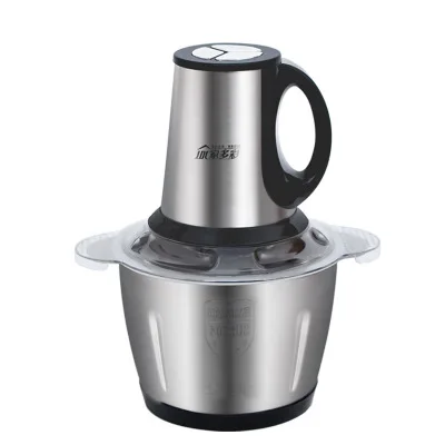 

Stainless Steel Electric Meat Grinder Handle Chopper Blender Mincing Machine Household Pepper Grinder Food Processor 3L