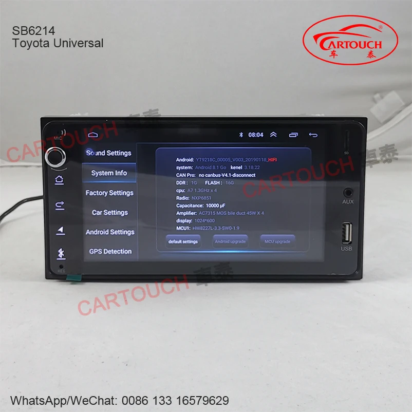 Top Cartouch Android 8.1 car dvd for toyota corolla 2 Din Universal car radio with navigation Bluetooth Wifi car stereo gps player 6
