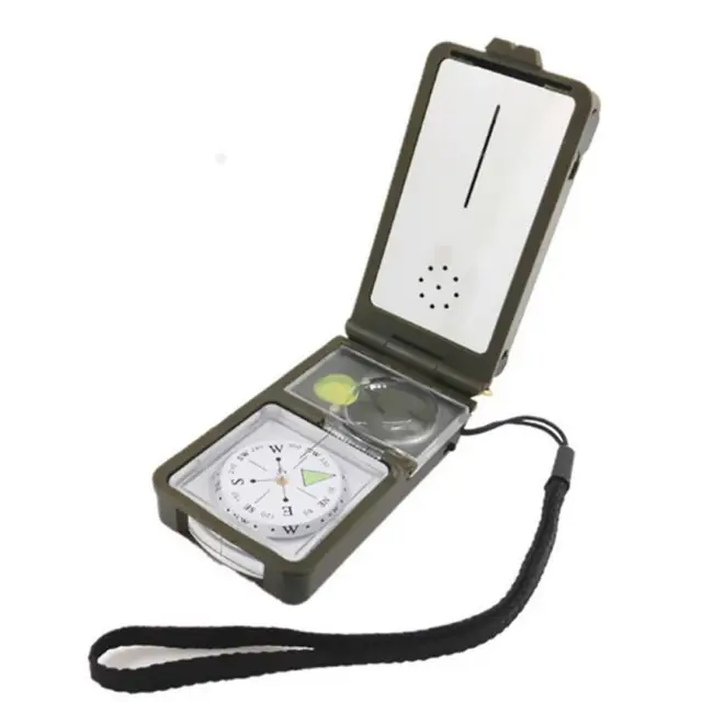 US $4.71 10-in-1 multi-function Survival Military Camping Hiking Compass Tool Kit Combination Compass Kit