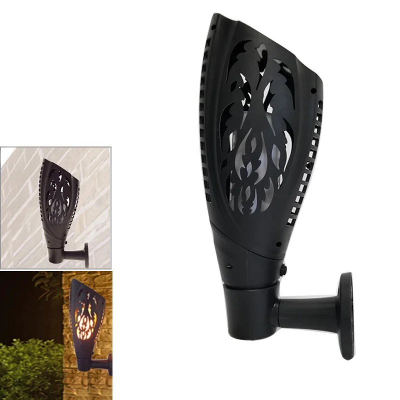 

1PCS Solar Tiki Rattan Flickering Torches Light Outdoor Garden Candle Lantern Light Solar Landscape Patio Spike Light
