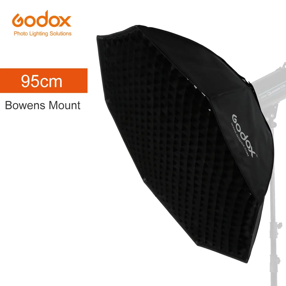 

Godox Pro 95cm 37" Octagon Honeycomb Grid Softbox Reflector Softbox with Bowens Mount for Studio Strobe Flash Light