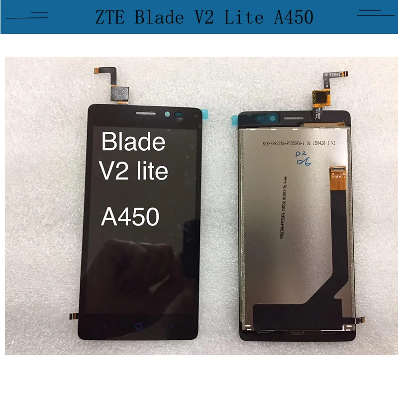 5 0 ''для ZTE Blade V2 Lite A450 ЖК-экран с кодирующий преобразователь сенсорного экрана