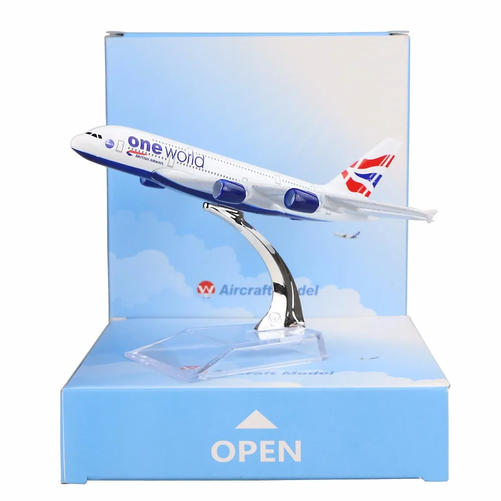 British Airways A380 16 см металлические модели самолетов подарок на день рождения для
