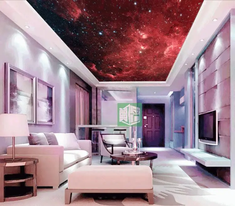 

Custom 3d mural Red Nebula star wallpaper universe theme ceiling wallpaper HD romantic large mural wallpaper