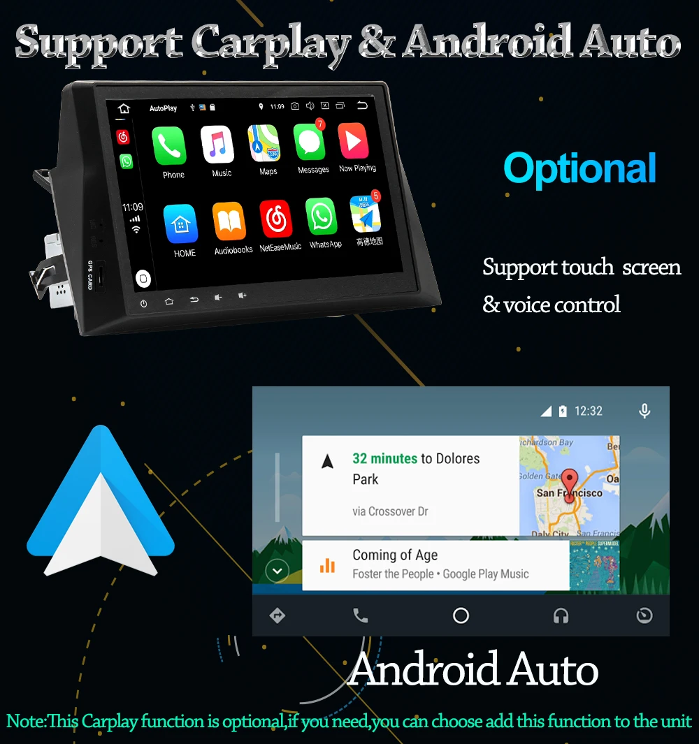 Owtosin Автомобильный Радио Видео мультимедийный плеер навигация gps Android 9,0 для Honda Accord 8 2007-2012 автомобиль 4 Гб ram