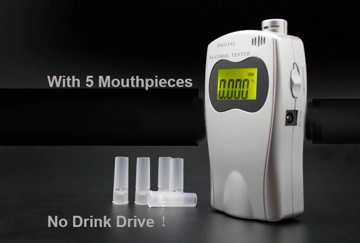3 pieces New Product 2017 Professional Alcohol Concentration Tester Breath Alcohol Meter