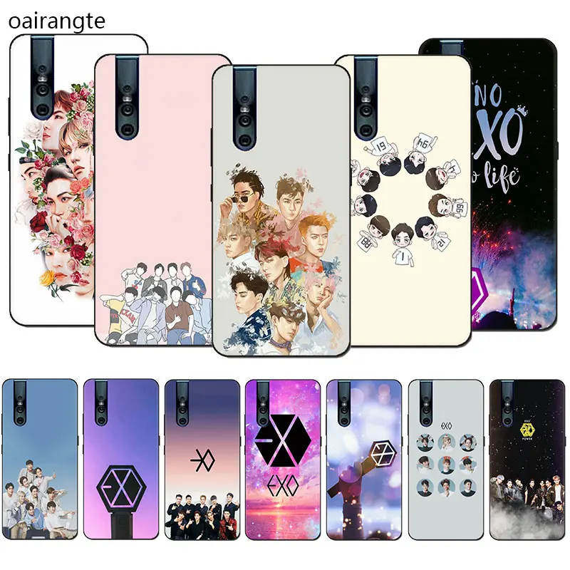 

EXO band k-pop kpop Silicone phone case for VIVO V15 V11 Pro V9 V7 V5 Y17 Y55s Y69 Y71 Y81s Y91C Y93 Y66 X9s
