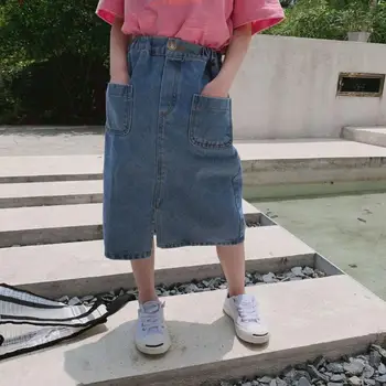 

2019 Wholesale New Girls Denim Skirt Summer Fashion Girls Skirts 2-8t PV366