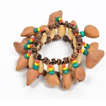 

MoonEmbassy Nuts Bell Ankle Dance Shaker Wrist Shaking Bell for Djembe African Drum Conga Accessories
