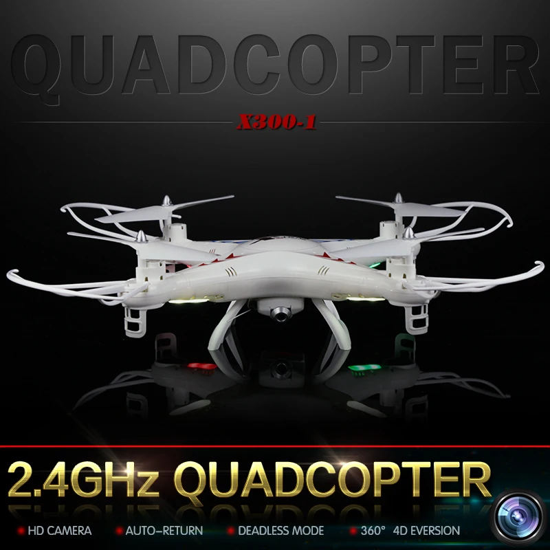 Buy Cheap X300-1 Drone Camara 2.4G 4CH 4D Droll Big Remote Control Toy 2MP Drone Camera FPV RC Aerial Quadrocopter