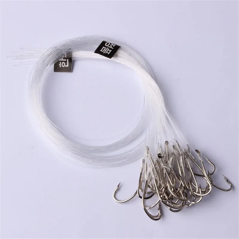 

20PCS Crankbaits Fishing Lures Baits Fish Hooks Worm Jig Head Wire Line Tied Bait Carbon Steel Hook Pesca Isca Tool# #3