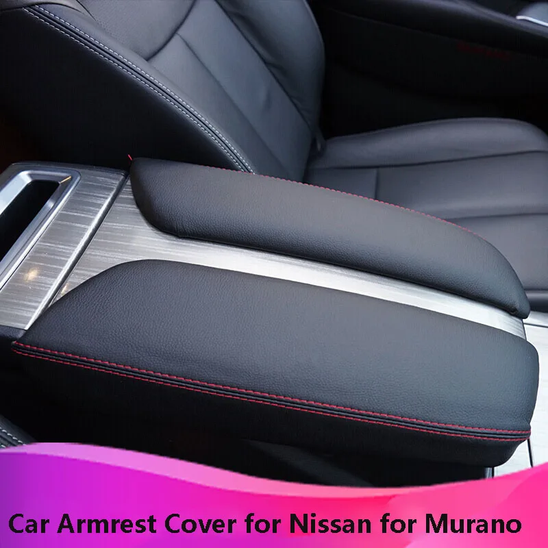 Каст 2 шт. автомобиля подлокотник Чехлы для Nissan Murano 2017 кожа центральной консоли