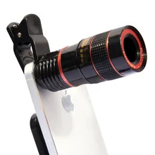 Мобильный телефон 8X телеобъектив для iPhone 6 7 8 зум оптический телескоп Объективы для камер для samsung S7 S8 S9 S3 S4 Note 4 5 6