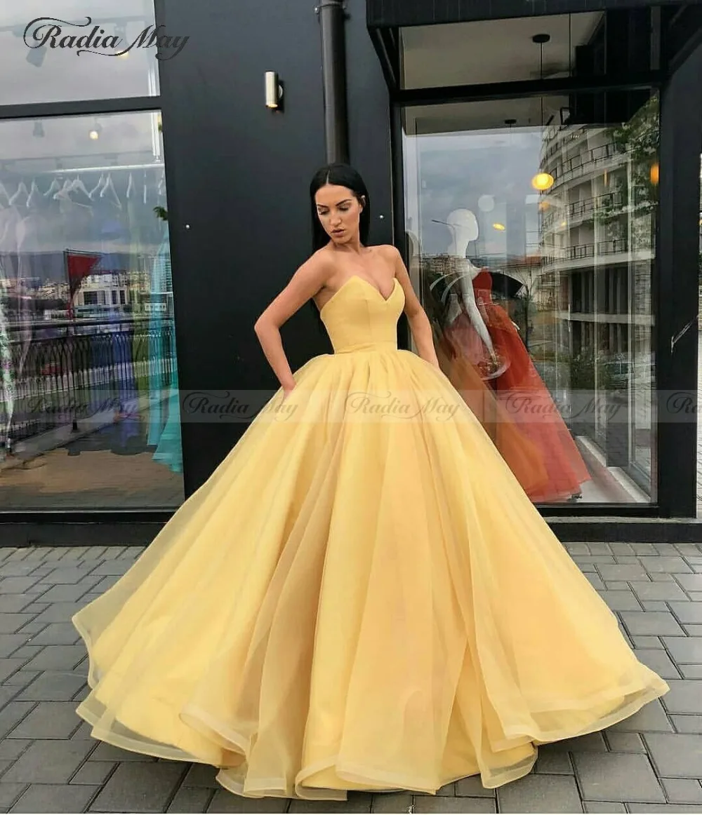 Элегантное желтое бальное платье с открытыми плечами платье для выпускного вечера 2019 длинное небесно-голубая органза розовый сладкий 16