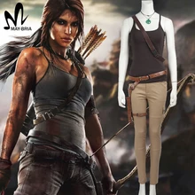 Tomb Raider Lara Croft, косплей костюм, горячая игра, косплей Lara Croft, сексуальные костюмы, карнавальный костюм на Хэллоуин для женщин, на заказ, mad