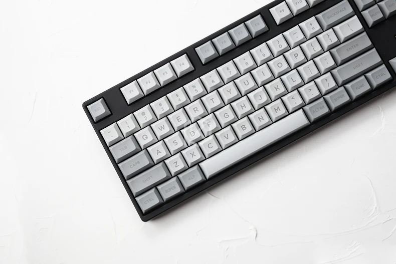 Dsa pbt топ печать легенды гранит серый белый колпачки для клавиш лазерная