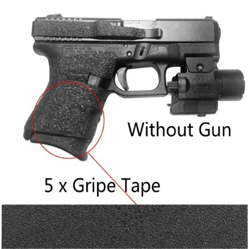 5Pcs/1lot Grips Material Sheet Black Textured Rubber Grip Tape 5x7inch