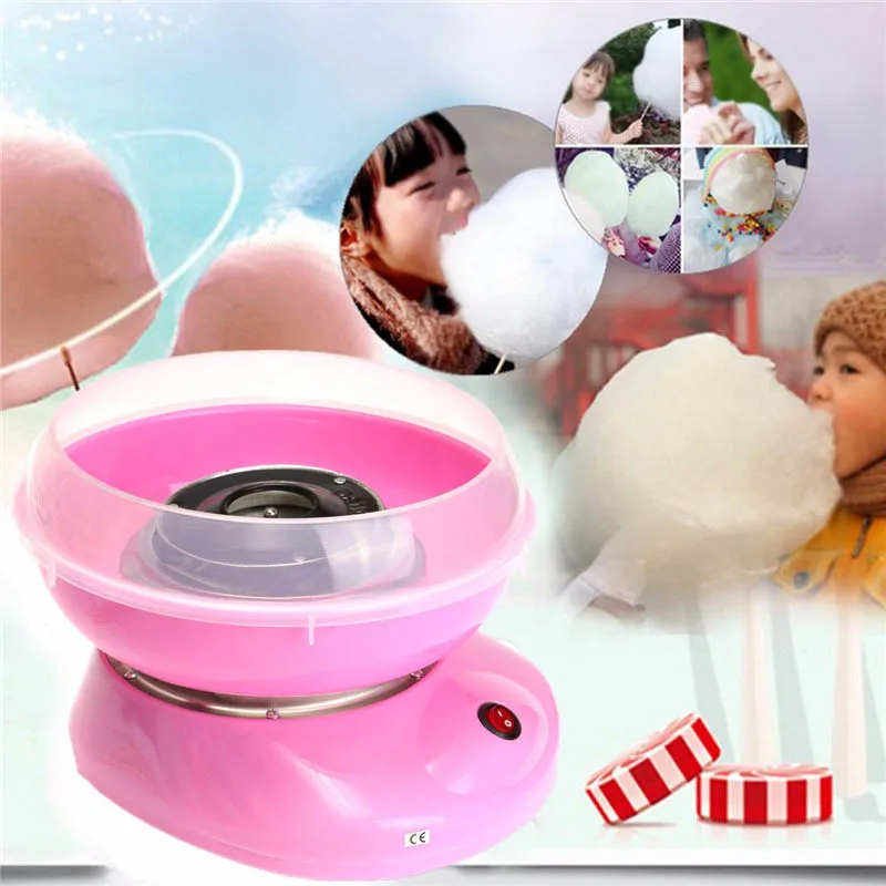 

Electirc cotton candy maker Candyfloss Making Machine Cotton Sugar Candy Floss Maker Fancy art Candy Cloud Party Pink DIY