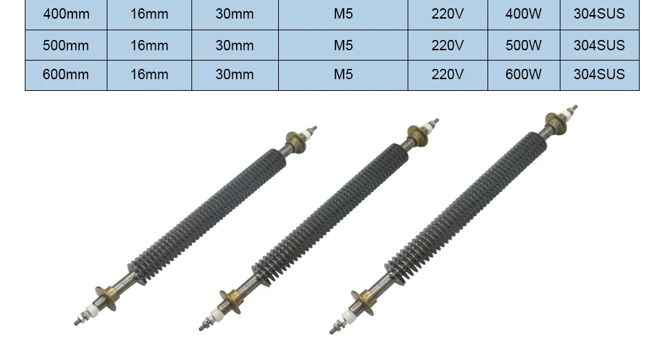 LJXH прямой тип плавник трубчатый нагревательный элемент 220 В, 400 Вт/500 Вт/600 Вт Воздушный Сухой Нагреватель труба диаметр. 16 мм, 304 нержавеющая сталь