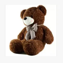 Чучело 80 см кофе медведь Галстук Мишка плюшевые игрушки мягкие куклы подарок w1675