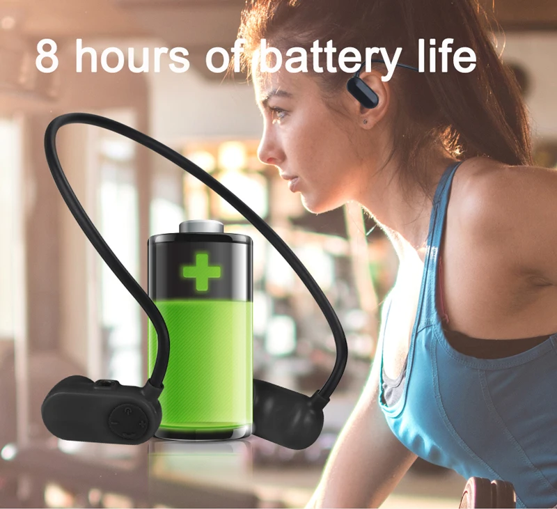 Music Players IPX8 Waterproof Swimming Bluetooth 5.0 and Mp3 Player Bone Conduction Headset Hifi Stereo Portable Usb