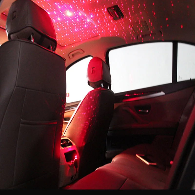 

Universal Mini LED Car Roof Star Night Lights Projector Light Interior Ambient Atmosphere Galaxy Lamp Decoration Light USB Plug