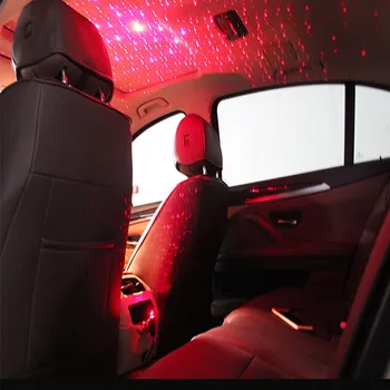 

Universal Mini LED Car Roof Star Night Lights Projector Light Interior Ambient Atmosphere Galaxy Lamp Decoration Light USB Plug