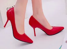 5,2017 frühjahr neue heels rote untere schuhe frauen fein mit die flacher mund der Europäischen weibliche 9 cm sexy hochzeit schuhe frau