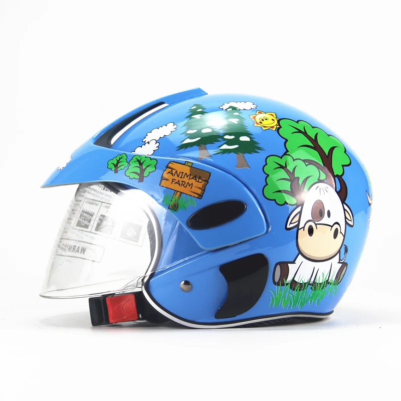 Children's Motorcycle Helmet Warm Comfortable Motor Safety Bike For age 3-9T