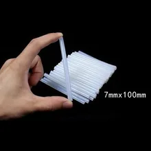 10 pcs 7mm x 100mm Hot Melt Pistola de Cola Varas Varas para Pistola de Cola Adesiva Varas de Plástico DIY artesanato Hobbies Reparação Ferramenta 10 cm de Comprimento