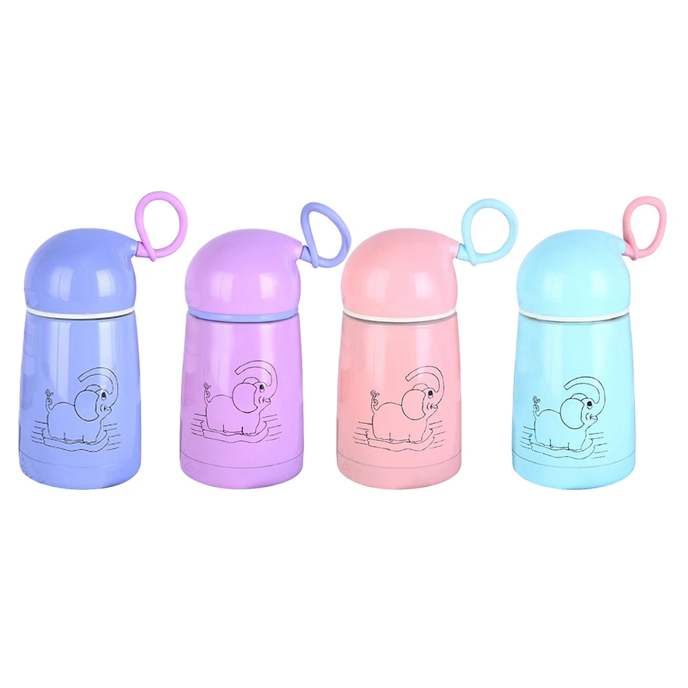 Lovely Elephant Thermos Bottle Stainless Steel Vacuum Cup Flask Mug