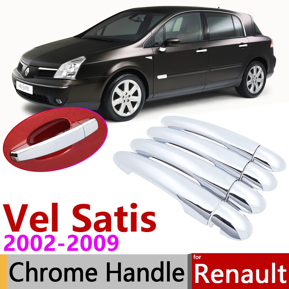 Для Renault Vel Satis 2002~ 2009 хромированные дверные ручки крышки наклейки на автомобиль отделка комплект 2003 2004 2005 2006 2007 2008