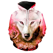New Animal Wolf Lion Hoodies Hip Hop suprime hooded womens mens Printed Hoodie Man Women Sweatshirts Streetwear Hoody Sudader