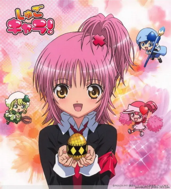 Shugo Chara аниме Аму односторонняя мини квадратная Подушка#30148