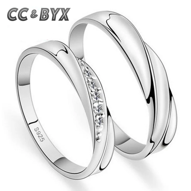S925-Couple-Rings-For-Lovers-White-Gold-Plated-Jewelry-Round-Bague-promise-engagement-ring-Bijouterie-Accessories1