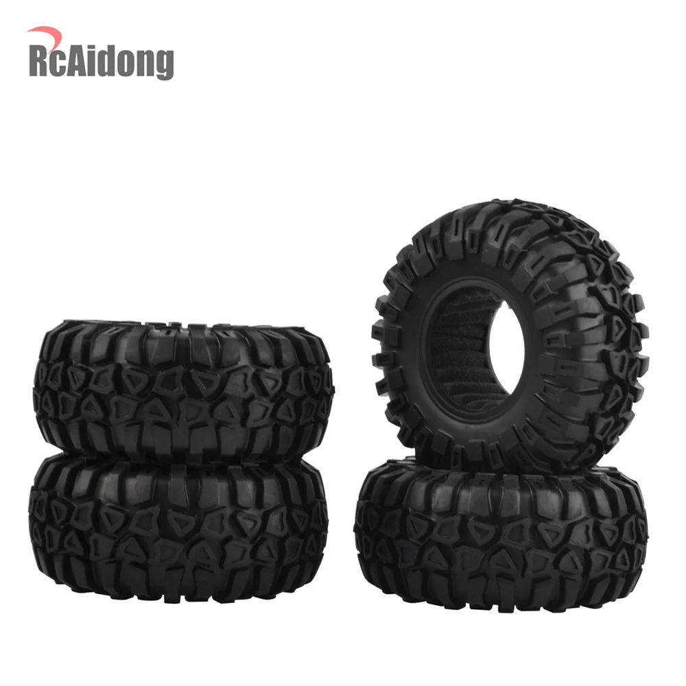 

4PCS Rubber 2.2" RC Crawler Tires/tyres For 1:10 ROCK AXIAL WRAITH RR10 TRX-4 JEEP TRUCK