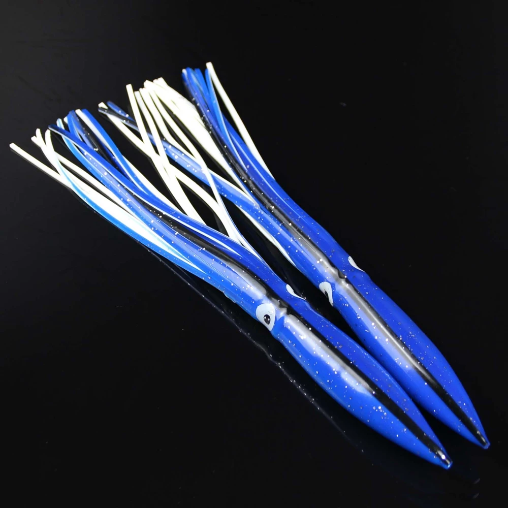 SPINPOLER 11.8inch30cm 42g Fishing Octopus Skirt Squid Skirt Lure Jig Octopus Trolling Saltwater Bait Squid Lures  (4)