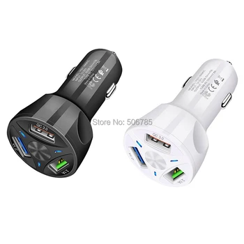 

1000pcs Quick Car Charger Fast Charging QC3.0 5 9 12 V 3A usb Adapter Car Charge Travel charger For Samsung Huawei mobile phone